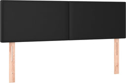 vidaXL - Hoofdbordem - 2 - st - 72x5x78/88 - cm - kunstleer - zwart