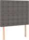 vidaXL - Hoofdbordem - 2 - st - 72x5x78/88 - cm - kunstleer - zwart