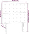 vidaXL - Hoofdbordem - 2 - st - 72x5x78/88 - cm - kunstleer - zwart