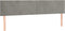 vidaXL - Hoofdborden - 2 - st - 100 - x - 5 - x - 78/88 - cm - fluweel - lichtgrijs