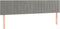 vidaXL - Hoofdborden - 2 - st - 100 - x - 5 - x - 78/88 - cm - fluweel - lichtgrijs