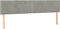 vidaXL - Hoofdborden - 2 - st - 100 - x - 5 - x - 78/88 - cm - fluweel - lichtgrijs