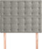 vidaXL - Hoofdborden - 2 - st - 100 - x - 5 - x - 78/88 - cm - fluweel - lichtgrijs