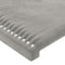 vidaXL - Hoofdborden - 2 - st - 100 - x - 5 - x - 78/88 - cm - fluweel - lichtgrijs