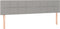 vidaXL - Hoofdborden - 2 - st - 100 - x - 5 - x - 78/88 - cm - stof - lichtgrijs