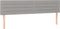 vidaXL - Hoofdborden - 2 - st - 100 - x - 5 - x - 78/88 - cm - stof - lichtgrijs