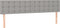 vidaXL - Hoofdborden - 2 - st - 100 - x - 5 - x - 78/88 - cm - stof - lichtgrijs