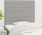 vidaXL - Hoofdborden - 2 - st - 100 - x - 5 - x - 78/88 - cm - stof - lichtgrijs