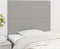 vidaXL - Hoofdborden - 2 - st - 100 - x - 5 - x - 78/88 - cm - stof - lichtgrijs