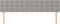 vidaXL - Hoofdborden - 2 - st - 100 - x - 5 - x - 78/88 - cm - stof - lichtgrijs
