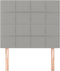 vidaXL - Hoofdborden - 2 - st - 100 - x - 5 - x - 78/88 - cm - stof - lichtgrijs