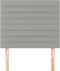 vidaXL - Hoofdborden - 2 - st - 100 - x - 5 - x - 78/88 - cm - stof - lichtgrijs