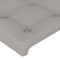 vidaXL - Hoofdborden - 2 - st - 100 - x - 5 - x - 78/88 - cm - stof - lichtgrijs