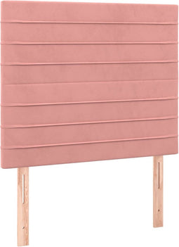 vidaXL - Hoofdborden - 2 - st - 100x5x78/88 - cm - fluweel - roze