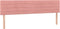 vidaXL - Hoofdborden - 2 - st - 100x5x78/88 - cm - fluweel - roze