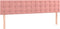 vidaXL - Hoofdborden - 2 - st - 100x5x78/88 - cm - fluweel - roze