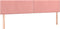 vidaXL - Hoofdborden - 2 - st - 100x5x78/88 - cm - fluweel - roze
