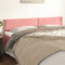 vidaXL - Hoofdborden - 2 - st - 100x5x78/88 - cm - fluweel - roze