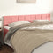 vidaXL - Hoofdborden - 2 - st - 100x5x78/88 - cm - fluweel - roze
