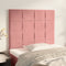 vidaXL - Hoofdborden - 2 - st - 100x5x78/88 - cm - fluweel - roze