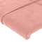 vidaXL - Hoofdborden - 2 - st - 100x5x78/88 - cm - fluweel - roze