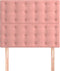 vidaXL - Hoofdborden - 2 - st - 100x5x78/88 - cm - fluweel - roze