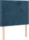 vidaXL - Hoofdborden - 2 - st - 100x5x78/88 - cm - fluweel - donkerblauw