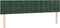 vidaXL - Hoofdborden - 2 - st - 100x5x78/88 - cm - fluweel - donkergroen