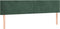 vidaXL - Hoofdborden - 2 - st - 100x5x78/88 - cm - fluweel - donkergroen