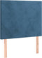 vidaXL - Hoofdborden - 2 - st - 100x5x78/88 - cm - fluweel - donkerblauw
