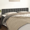 vidaXL - Hoofdborden - 2 - st - 100x5x78/88 - cm - fluweel - donkergrijs