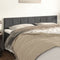 vidaXL - Hoofdborden - 2 - st - 100x5x78/88 - cm - fluweel - donkergrijs