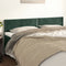 vidaXL - Hoofdborden - 2 - st - 100x5x78/88 - cm - fluweel - donkergroen