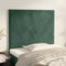 vidaXL - Hoofdborden - 2 - st - 100x5x78/88 - cm - fluweel - donkergroen
