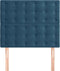 vidaXL - Hoofdborden - 2 - st - 100x5x78/88 - cm - fluweel - donkerblauw
