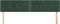 vidaXL - Hoofdborden - 2 - st - 100x5x78/88 - cm - fluweel - donkergroen