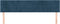 vidaXL - Hoofdborden - 2 - st - 100x5x78/88 - cm - fluweel - donkerblauw