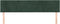 vidaXL - Hoofdborden - 2 - st - 100x5x78/88 - cm - fluweel - donkergroen
