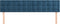 vidaXL - Hoofdborden - 2 - st - 100x5x78/88 - cm - fluweel - donkerblauw
