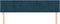vidaXL - Hoofdborden - 2 - st - 100x5x78/88 - cm - fluweel - donkerblauw