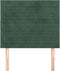 vidaXL - Hoofdborden - 2 - st - 100x5x78/88 - cm - fluweel - donkergroen