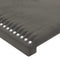vidaXL - Hoofdborden - 2 - st - 100x5x78/88 - cm - fluweel - donkergrijs