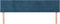 vidaXL - Hoofdborden - 2 - st - 100x5x78/88 - cm - fluweel - donkerblauw