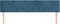 vidaXL - Hoofdborden - 2 - st - 100x5x78/88 - cm - fluweel - donkerblauw