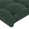 vidaXL - Hoofdborden - 2 - st - 100x5x78/88 - cm - fluweel - donkergroen