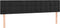 vidaXL - Hoofdborden - 2 - st - 100x5x78/88 - cm - fluweel - zwart