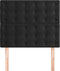 vidaXL - Hoofdborden - 2 - st - 100x5x78/88 - cm - fluweel - zwart