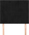 vidaXL - Hoofdborden - 2 - st - 100x5x78/88 - cm - fluweel - zwart