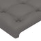 vidaXL - Hoofdborden - 2 - st - 100x5x78/88 - cm - kunstleer - grijs