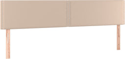 vidaXL - Hoofdborden - 2 - st - 100x5x78/88 - cm - kunstleer - cappuccinokleurig